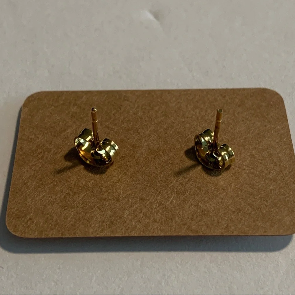Gold Plated Small Cross Stud Earrings for Womens Mens Earrings new